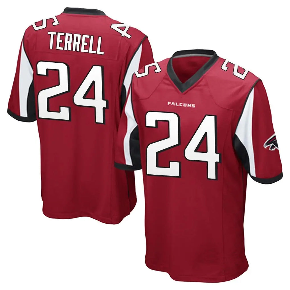 A.Falcons #24 A.J. Terrell Jr. Player Red Color Vapor Home Game Ndoa Stitched Jerseys