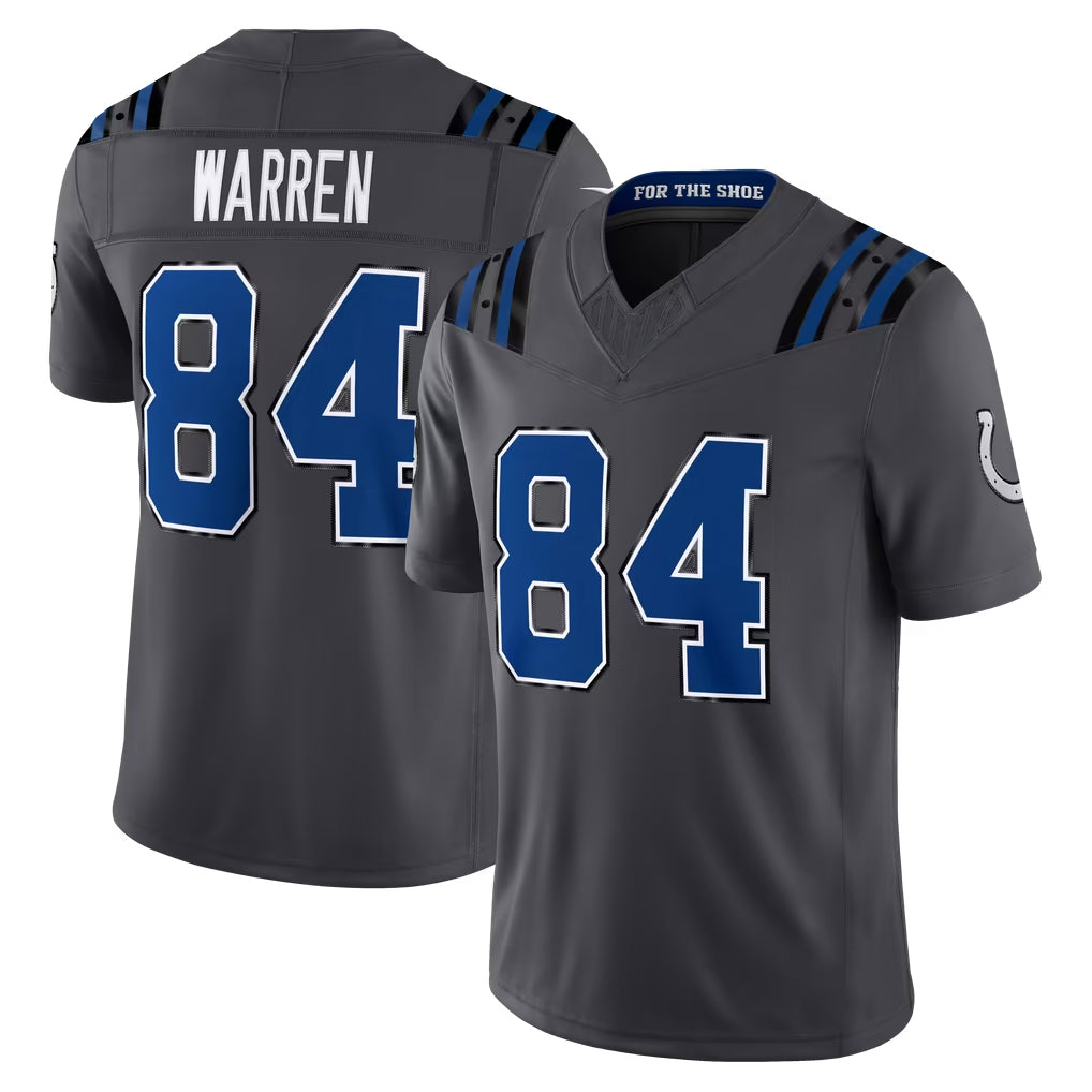 IN.Colts #84 Tyler Warren Player Anthracite Limited 2026 Rivalries Collection Home Game Ndoa Stitched Jerseys