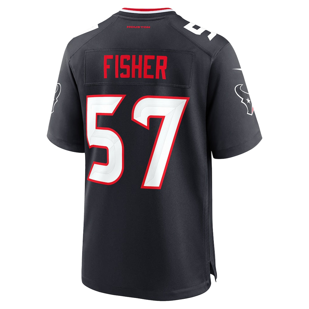 Ndoa H.Texans #57 Blake Fisher Navy Team Game Jersey