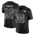 SF.49ers #18 Eddy Pineiro Player Black Limited 2026 Salute to Service Home Game Ndoa Stitched Jerseys
