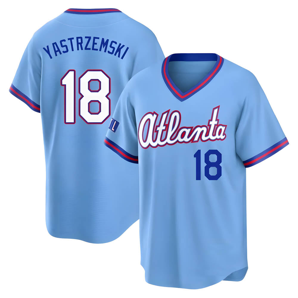 Ndoa A.Braves #18 Mike Yastrzemski player Blue Limited Powder 2026 City Connect Stadium Stitched Jerseys
