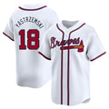 Ndoa A.Braves #18 Mike Yastrzemski player White Limited Home Stitched Jerseys