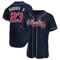 Ndoa A.Braves #23 Michael Harris II player Navy Authentic Alternate Stitched Jerseys