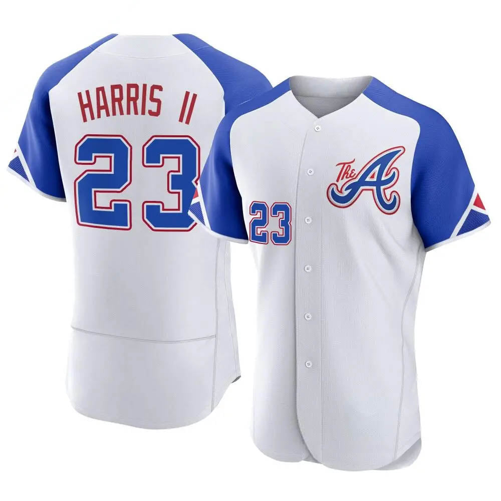 Ndoa A.Braves #23 Michael Harris II player White Authentic City Connect Stitched Jerseys
