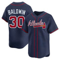 Ndoa A.Braves #30 Drake Baldwin player Navy Limited Alternate Stitched Jerseys