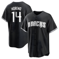 Ndoa A.Diamondbacks #14 Gabriel Moreno Player Black jersey White Replica Stitched Jerseys