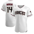 Ndoa A.Diamondbacks #14 Gabriel Moreno Player White Crimson Home Stitched Jerseys