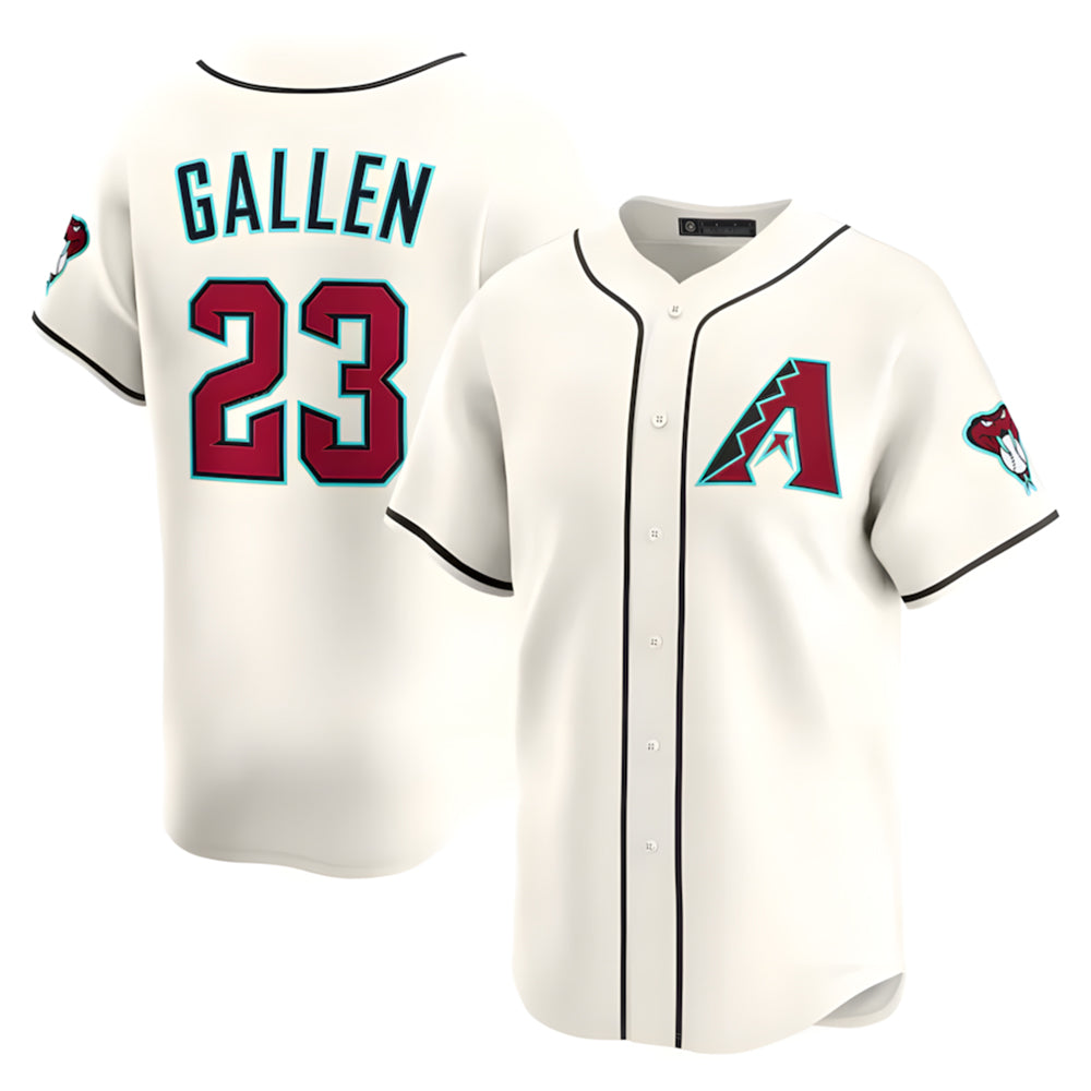 Ndoa A.Diamondbacks #23 Zac Gallen Player Cream Game Limited Stitched Jerseys