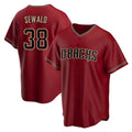 Ndoa A.Diamondbacks #38 Paul Sewald Player Red Alternate Replica Stitched Jersey