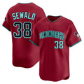 Ndoa A.Diamondbacks #38 Paul Sewald Player Red Limited Alternate Stitched Jersey