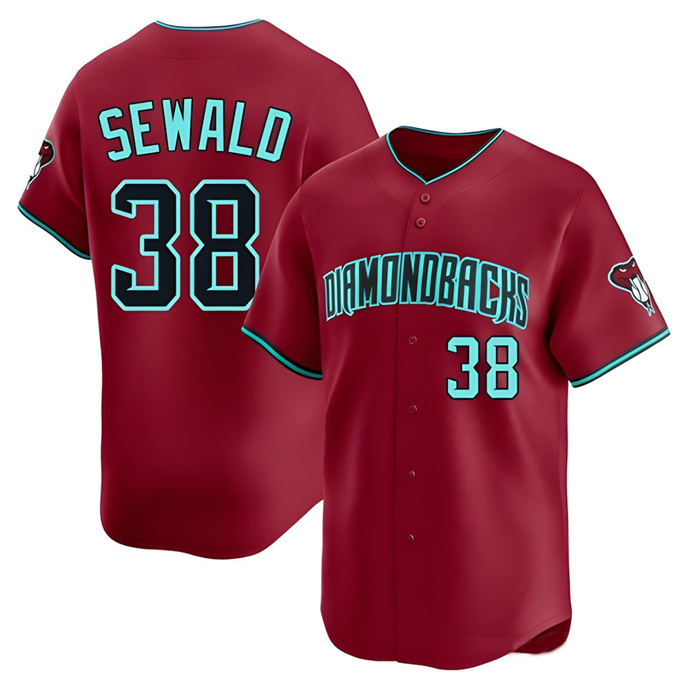 Ndoa A.Diamondbacks #38 Paul Sewald Player Red Limited Alternate Stitched Jersey