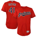Ndoa A.Diamondbacks #41 Carlos Santana Player Red game time Stitched Jersey