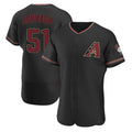Ndoa A.Diamondbacks #51 Randy Johnson Player Black Authentic Alternate Stitched Jerseys