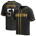 Ndoa A.Diamondbacks #51 Randy Johnson Player Black Golden Replica Alternate Stitched Jerseys
