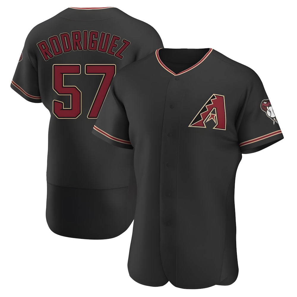 Ndoa A.Diamondbacks #57 Eduardo Rodriguez Player Black Alternate Stitched Jersey