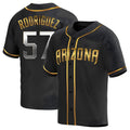 Ndoa A.Diamondbacks #57 Eduardo Rodriguez Player Black Golden Replica Alternate Stitched Jersey
