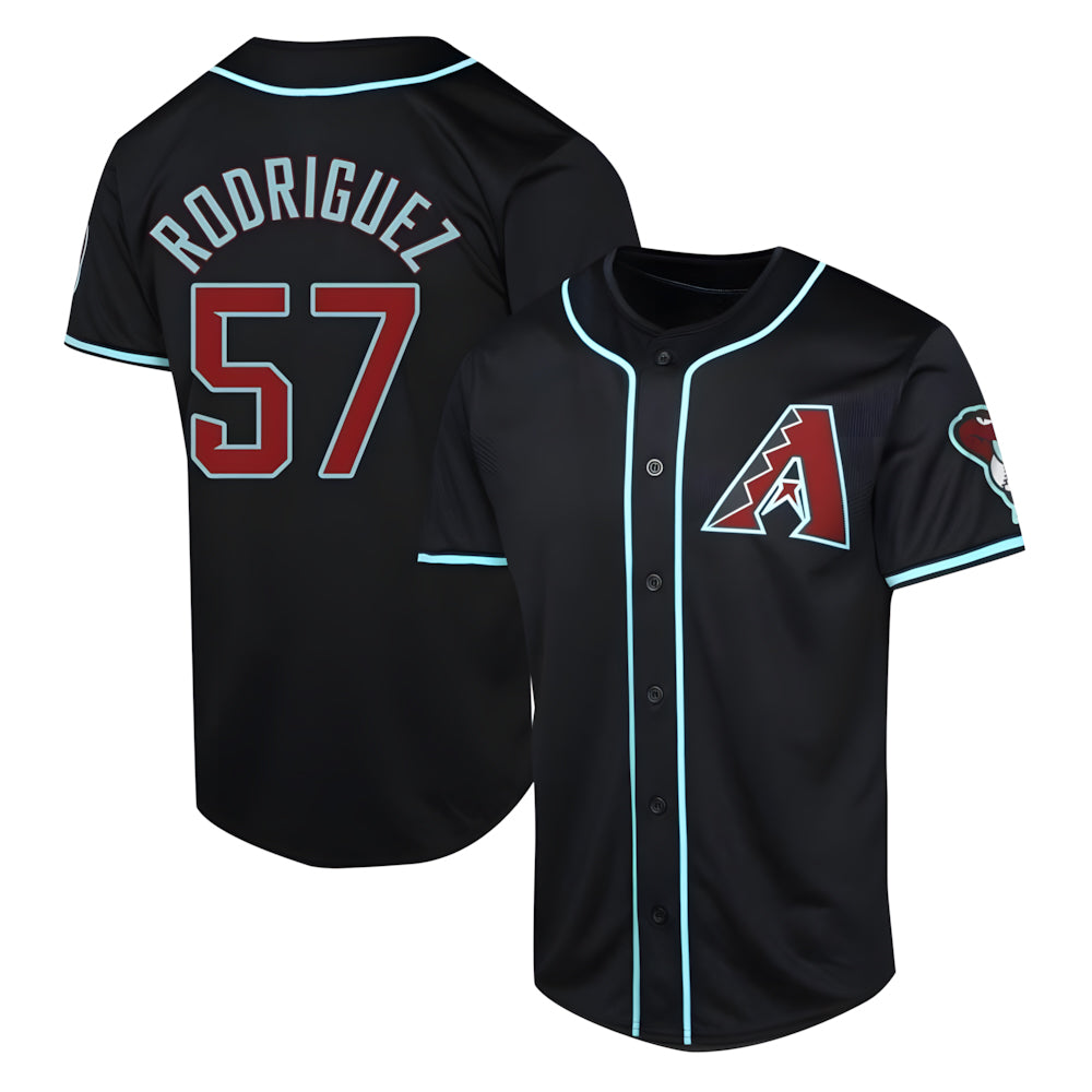 Ndoa A.Diamondbacks #57 Eduardo Rodriguez Player Black Limited Alternate Stitched Jersey