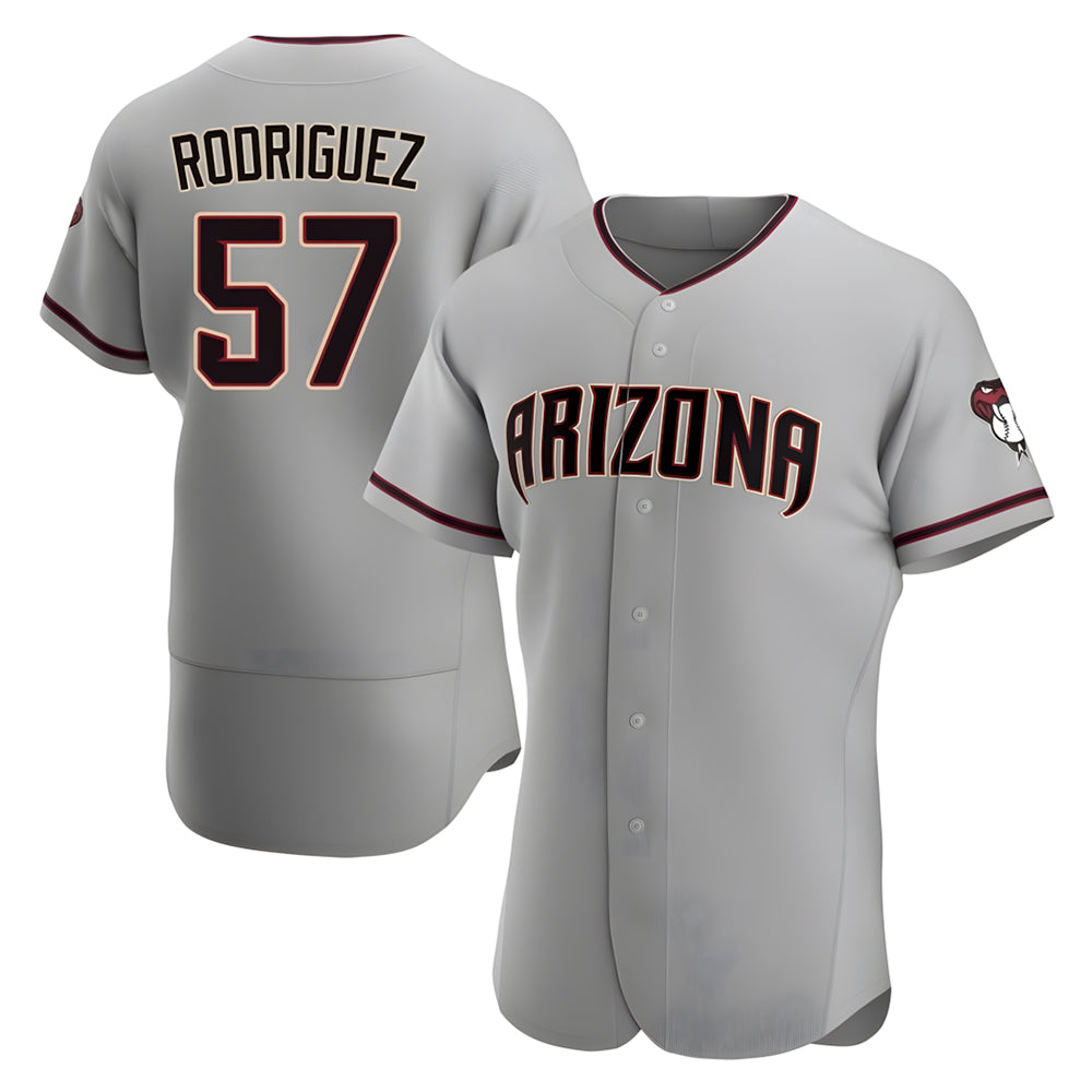 Ndoa A.Diamondbacks #57 Eduardo Rodriguez Player Gray Road Stitched Jersey
