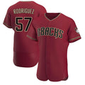 Ndoa A.Diamondbacks #57 Eduardo Rodriguez Player Red Authentic Crimson Stitched Jersey
