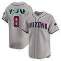 Ndoa A.Diamondbacks #8 James McCann Player Gray Limited Alternate Stitched Jersey