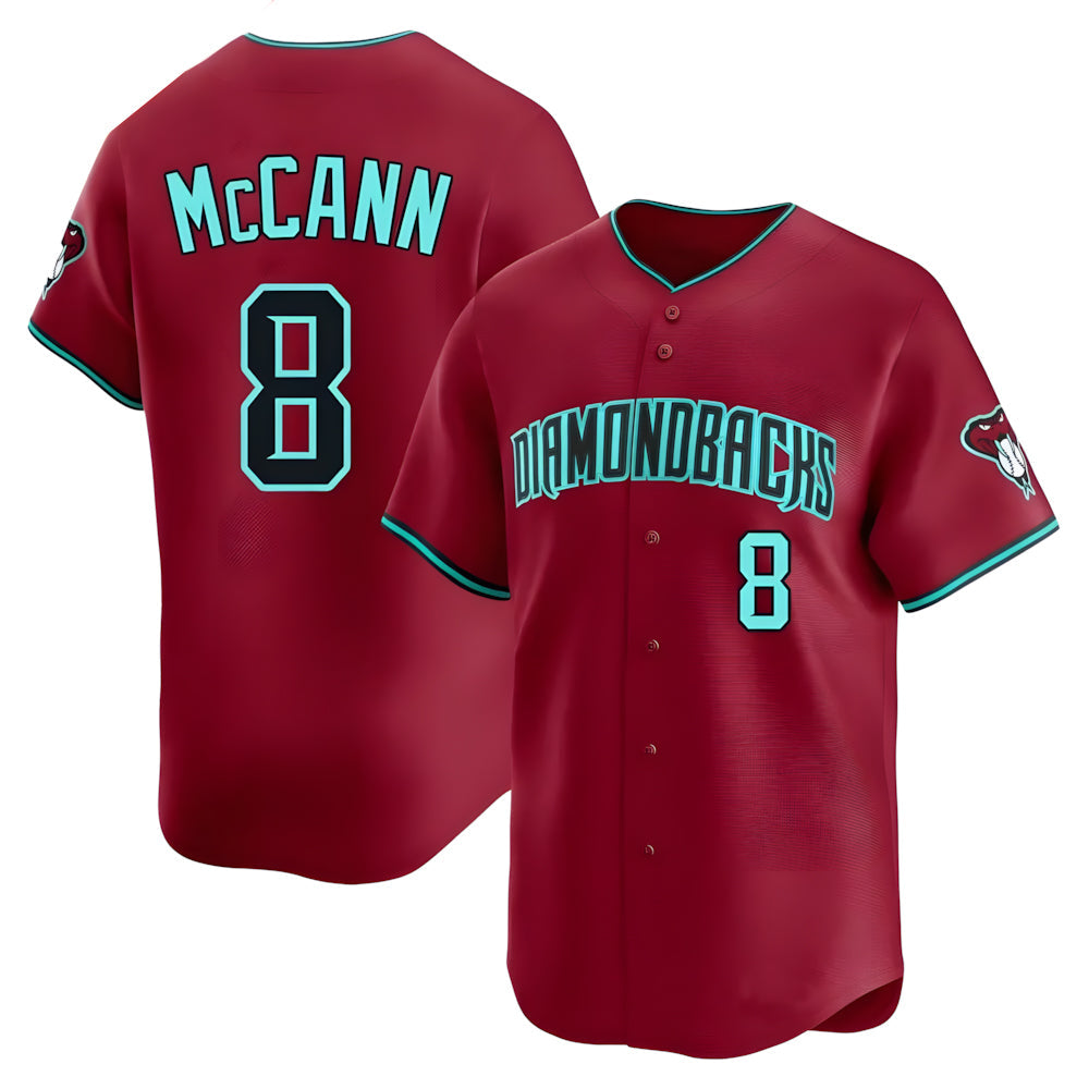 Ndoa A.Diamondbacks #8 James McCann Player Red Limited Alternate Stitched Jersey