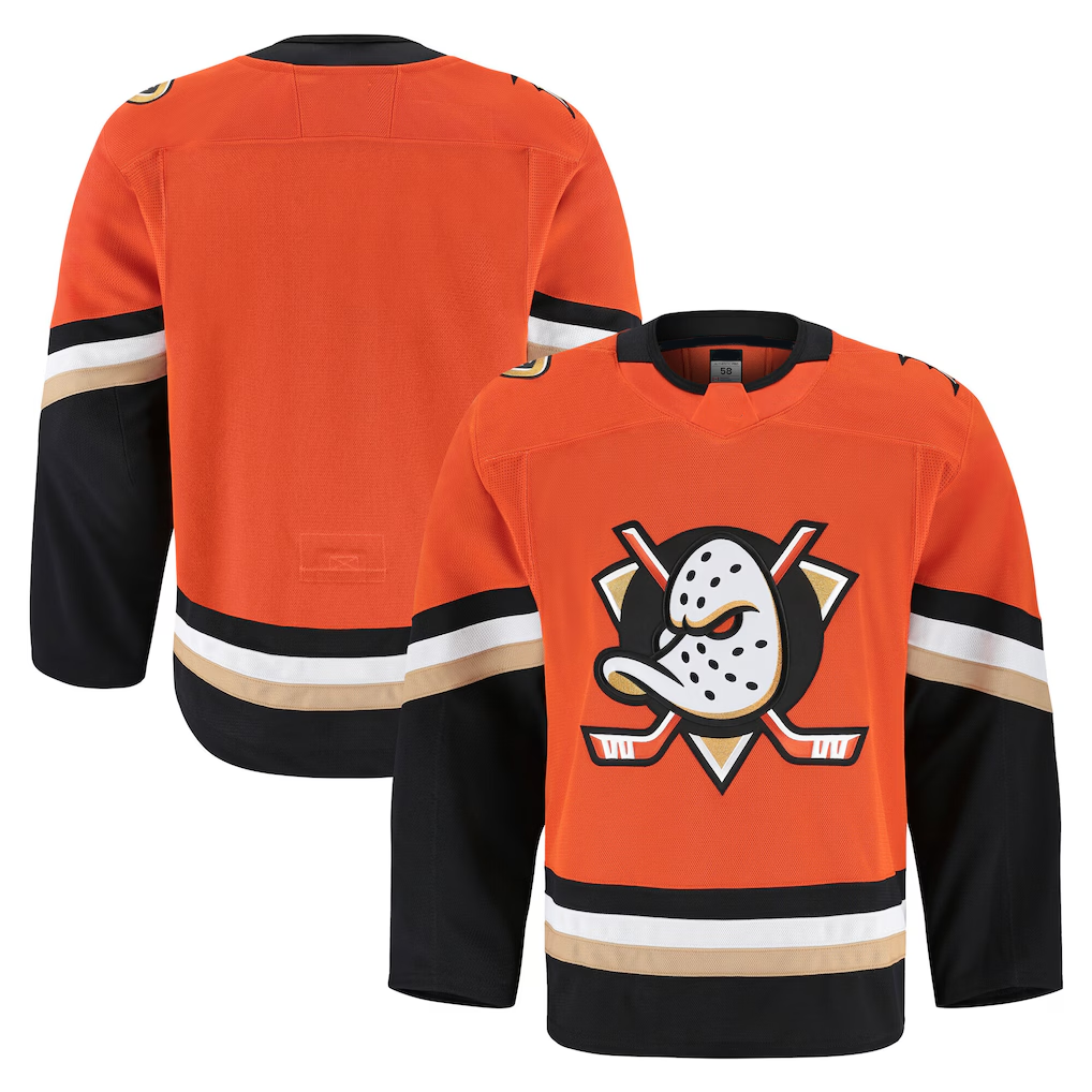 Ndoa A.Ducks Orange Home Authentic Pro Jerseys