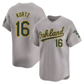 Ndoa Athletics #16 Nick Kurtz Player Grey Home Limited Stitched Jerseys