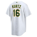 Ndoa Athletics #16 Nick Kurtz Player White Home Game Stitched Jerseys