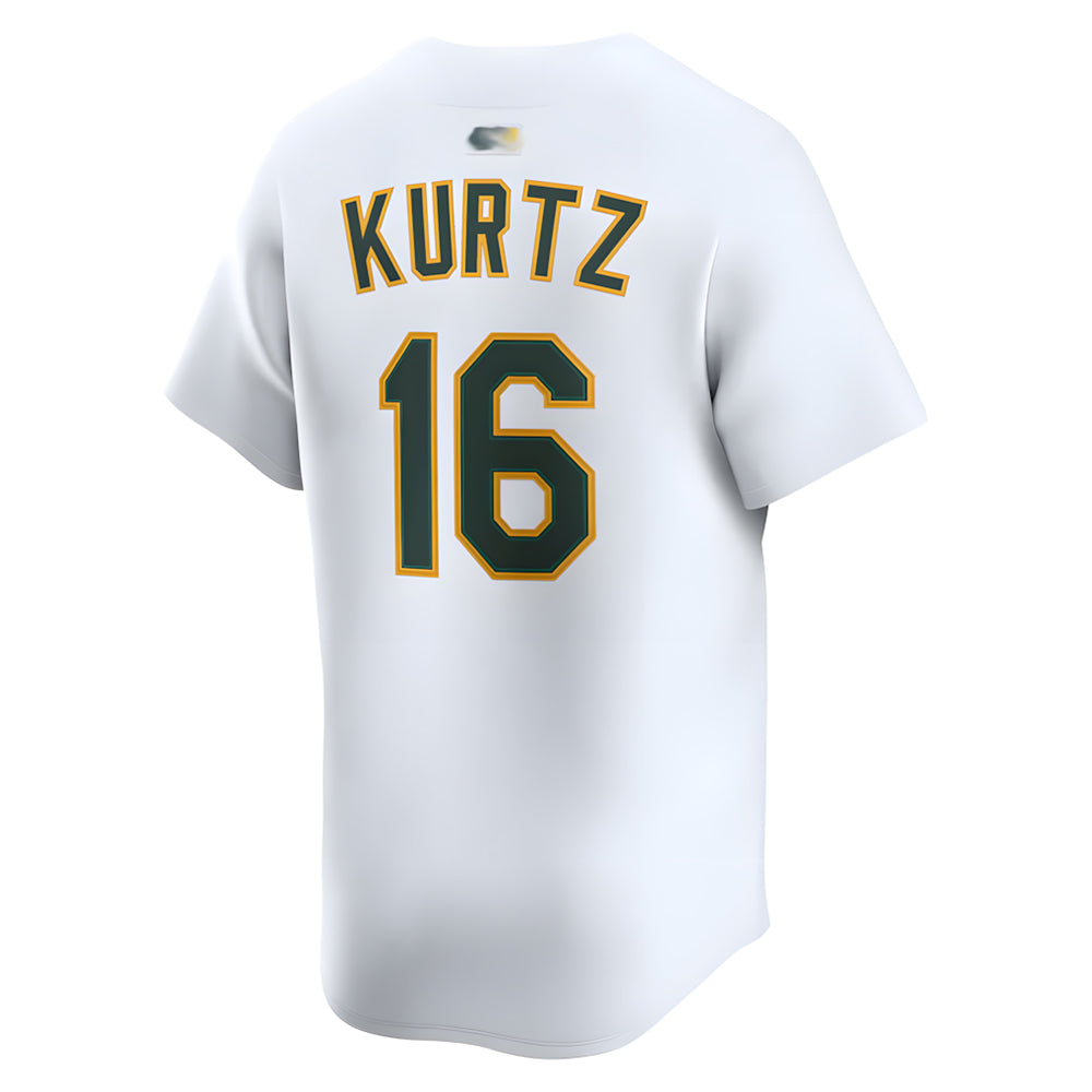 Ndoa Athletics #16 Nick Kurtz Player White Home Limited Stitched Jerseys
