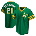Ndoa Athletics #21 Tyler Soderstrom Player Green Replica Cooperstown Collection Stitched Jersey