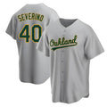 Ndoa Athletics #40 Luis Severino player Gray Replica Road Stitched Jersey