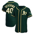 Ndoa Athletics #40 Luis Severino player Green Authentic Alternate Stitched Jersey
