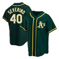 Ndoa Athletics #40 Luis Severino player Green Replica Alternate Stitched Jersey