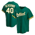 Ndoa Athletics #40 Luis Severino player Green Replica Kelly Alternate Stitched Jersey