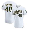 Ndoa Athletics #40 Luis Severino player White Elite Home Stitched Jersey