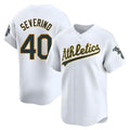 Ndoa Athletics #40 Luis Severino player White Limited Home Stitched Jersey