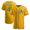 Ndoa Athletics #4 Lawrence Butler player Gold Authentic Alternate Stitched Jersey
