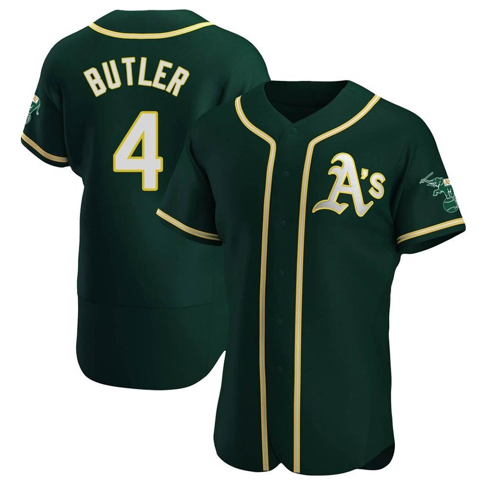 Ndoa Athletics #4 Lawrence Butler player Green Authentic Alternate Stitched Jersey