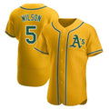 Ndoa Athletics #5 Jacob Wilson Gold Authentic Alternate Stitched Jersey