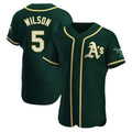 Ndoa Athletics #5 Jacob Wilson Green Authentic Alternate Stitched Jersey
