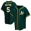 Ndoa Athletics #5 Jacob Wilson Green Replica Alternate Stitched Jersey