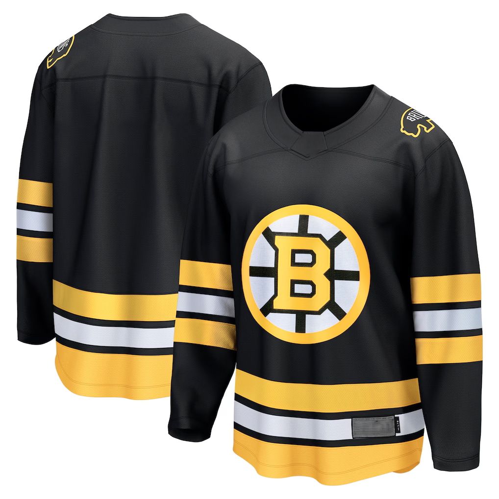 Ndoa B.Bruins Black Anniversary Home Breakaway Stitched Jerseys