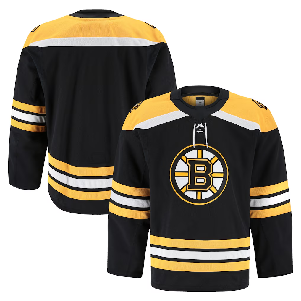 Ndoa B.Bruins Black Home Authentic Pro Stitched Jerseys