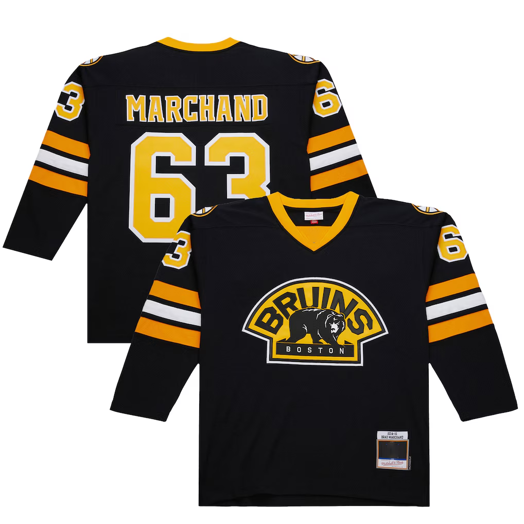 Ndoa B.Bruins #63 Brad Marchand Black 2014-15 Power Play Stitched Jerseys
