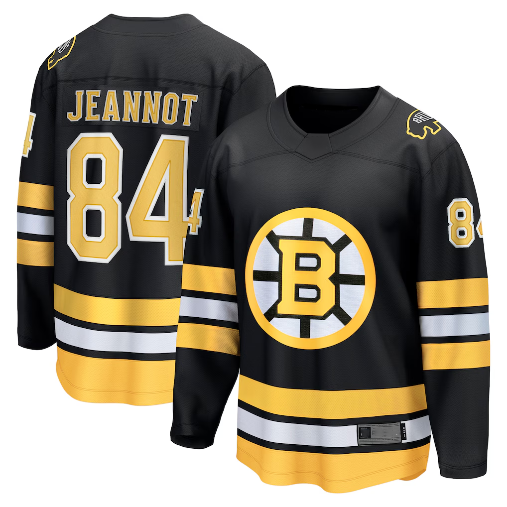 Ndoa B.Bruins #84 Tanner Jeannot Black Home Breakaway Player Stitched Jerseys
