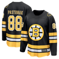 Ndoa B.Bruins #88 David Pastrnak Black Home Breakaway Stitched Jerseys