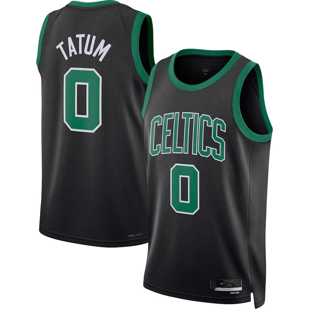 Ndoa B.Celtics #0 Jayson Tatum  Black Swingman Jerseys - Statement Edition