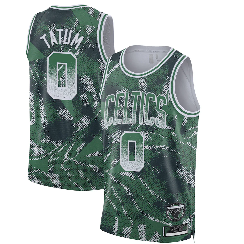 Ndoa B.Celtics #0 Jayson Tatum Green 2025 Select Series Swingman Player Jerseys