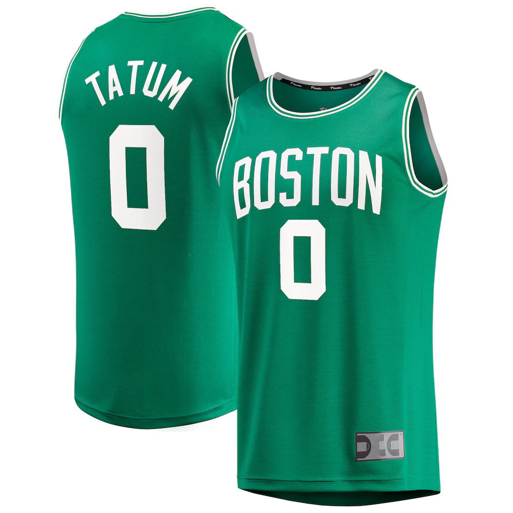 Ndoa B.Celtics #0 Jayson Tatum  Kelly Green Big & Tall Fast Break Player Jerseys - Icon Edition