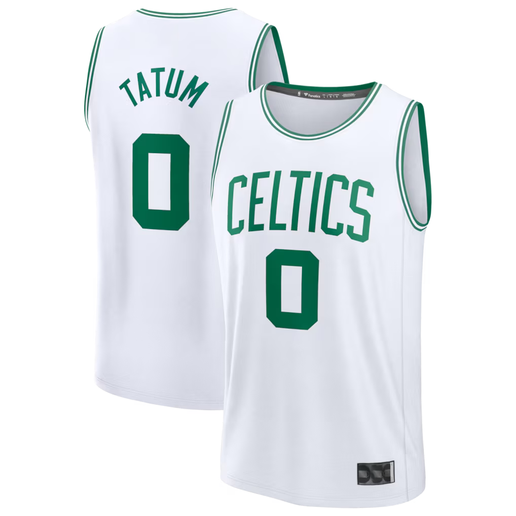 Ndoa B.Celtics #0 Jayson Tatum White Fast Break Replica Player Jerseys - Association Edition